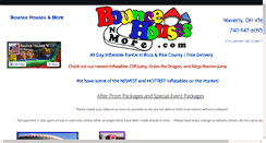 Desktop Screenshot of bouncehousesnmore.com